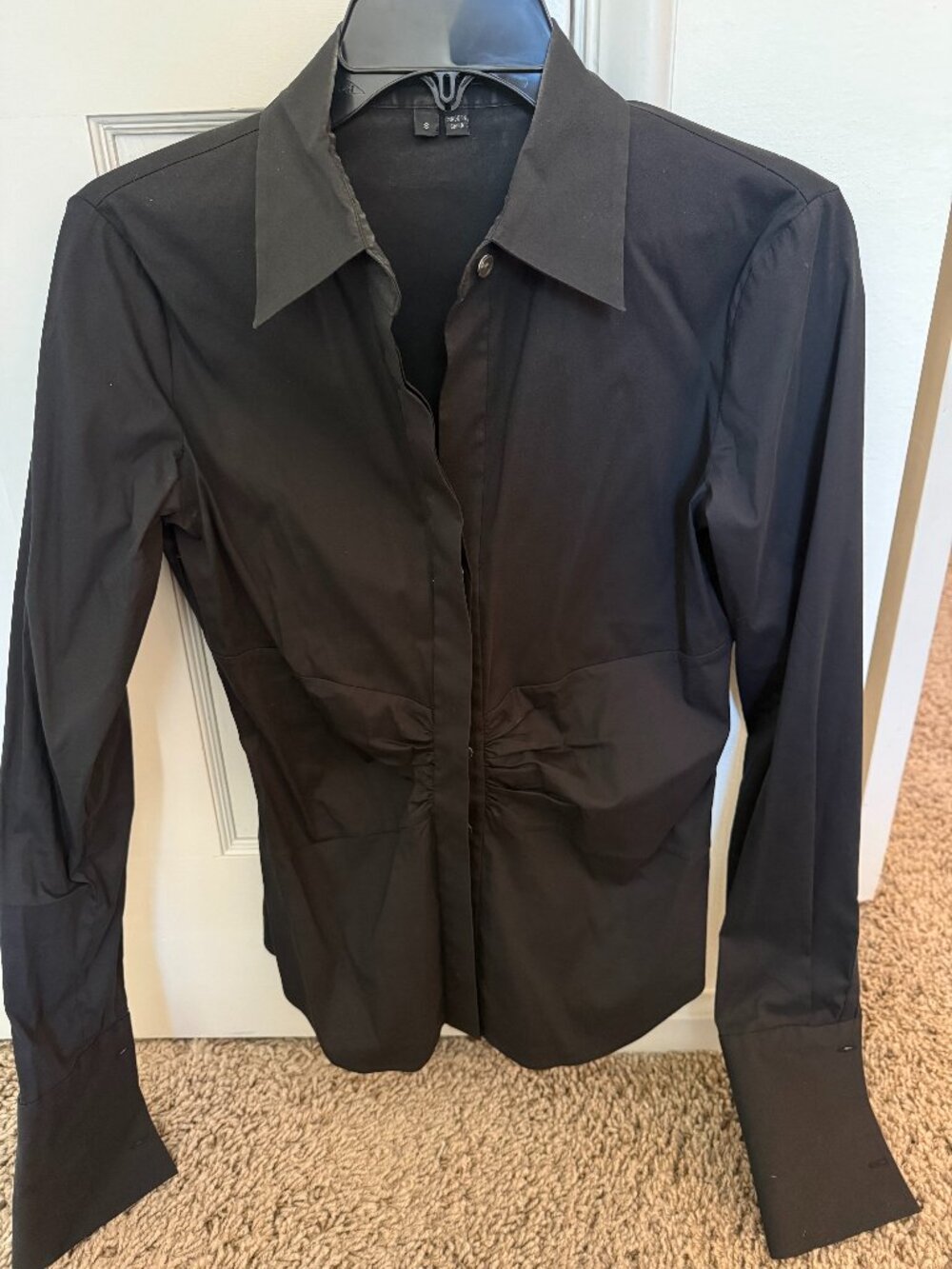 Theory Black Long Sleeve button up